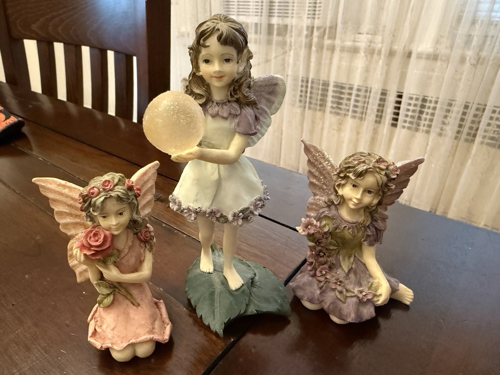 Vintage 1996 The Fairy Collection Dezine,   Fragrant And Garland Fairies, Bubble