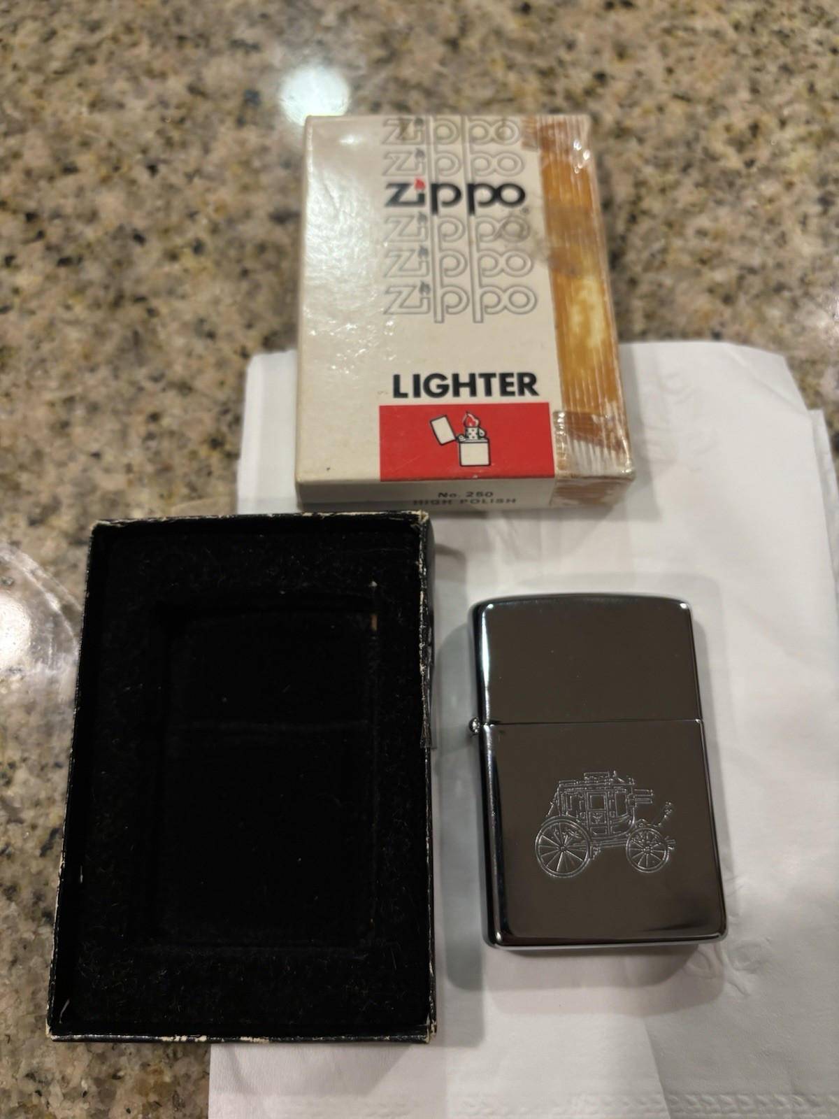 ZIPPO 1980 STAGECOACH UNFIRED LIGHTER