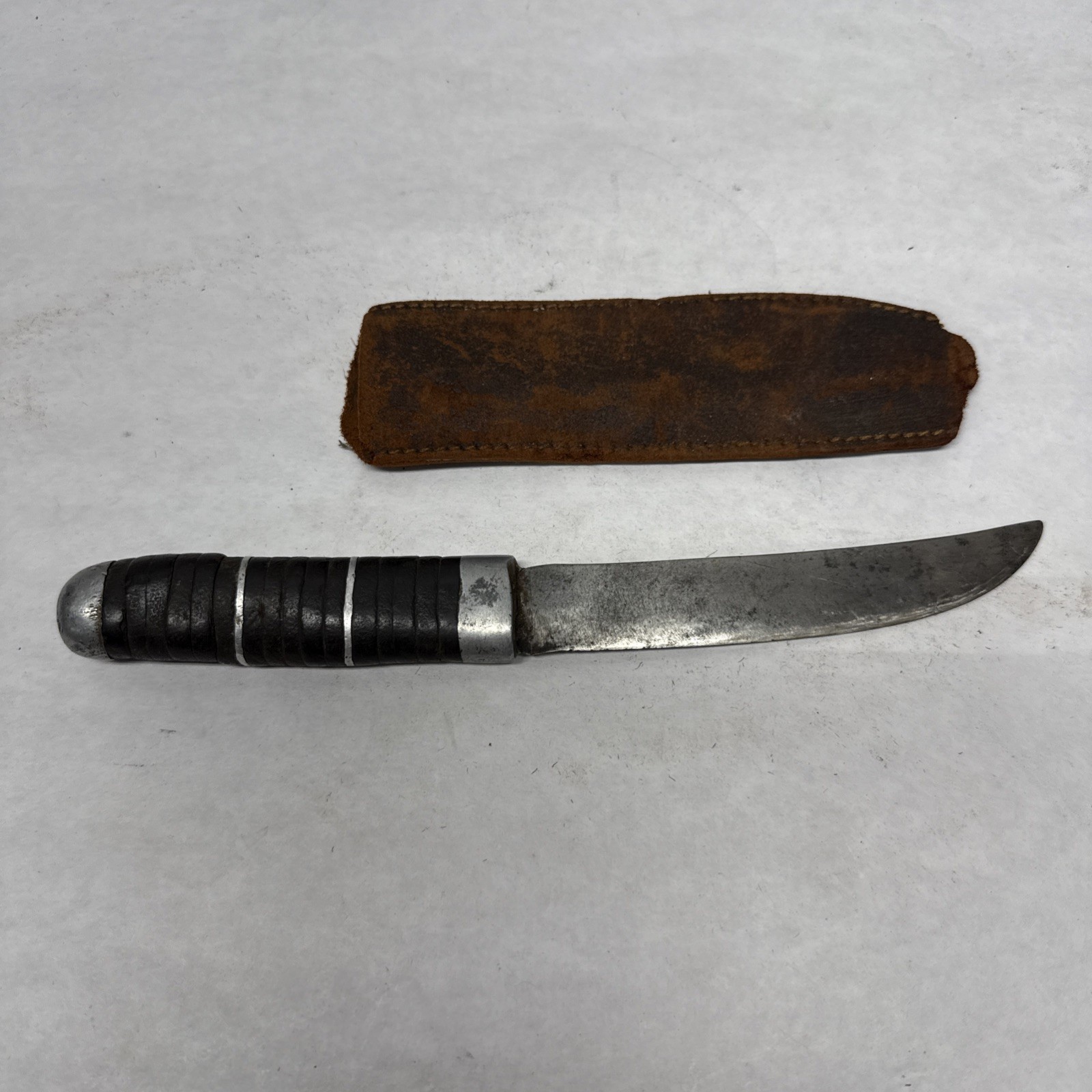 Antique Early 1900’s Camillus Cutlery Co.  N.Y. Hunting Fishing Knife Sheath 9”