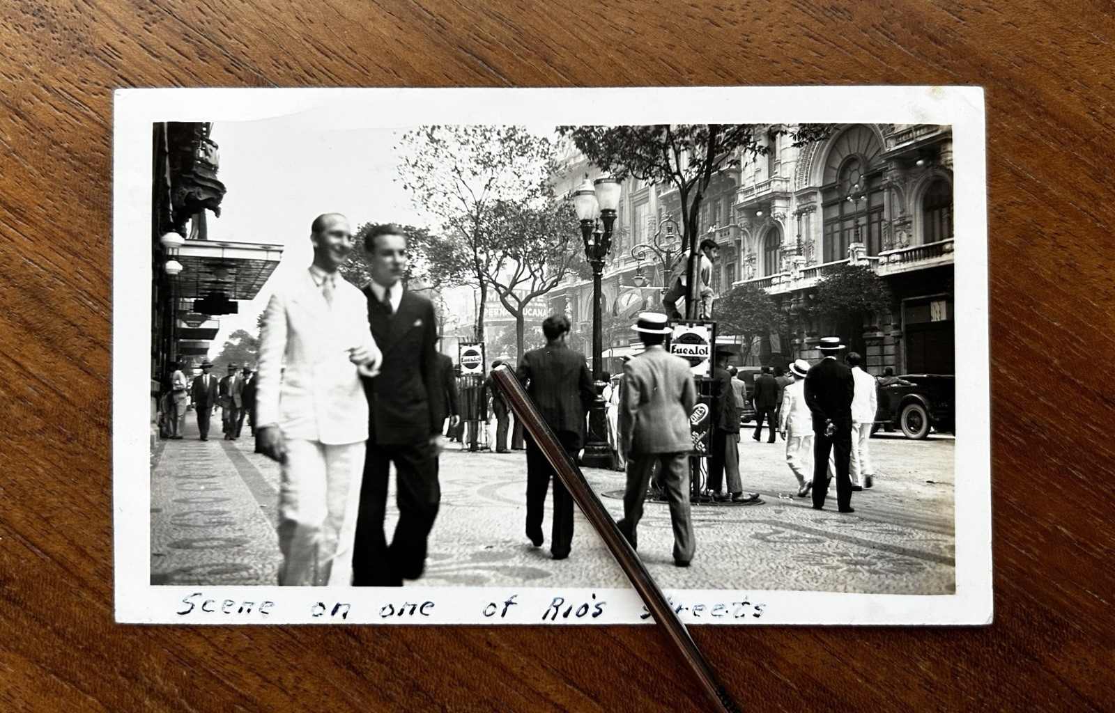 VTG 1920s Rio de Janeiro Brazil Avenida Rio Branco Historic Street Scene Photo