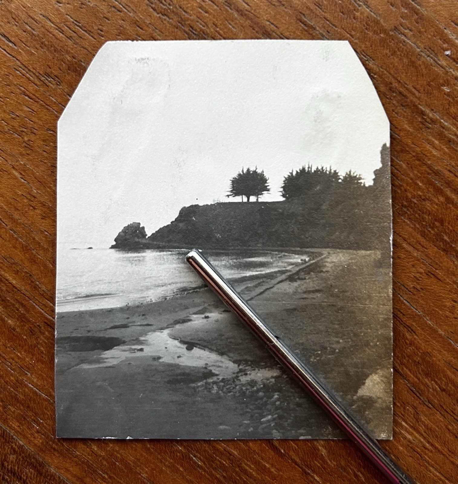 Antique 1910s Castle Rock Beach Santa Barbara Original Small Photo
