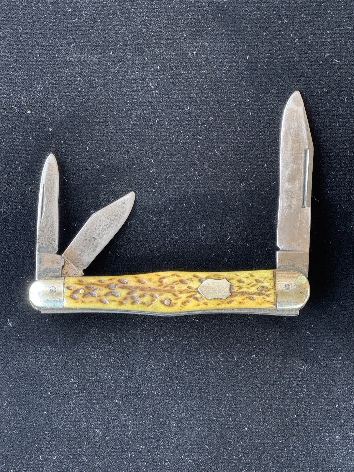 Antique Remington Stag Three Blade Pocket Knife