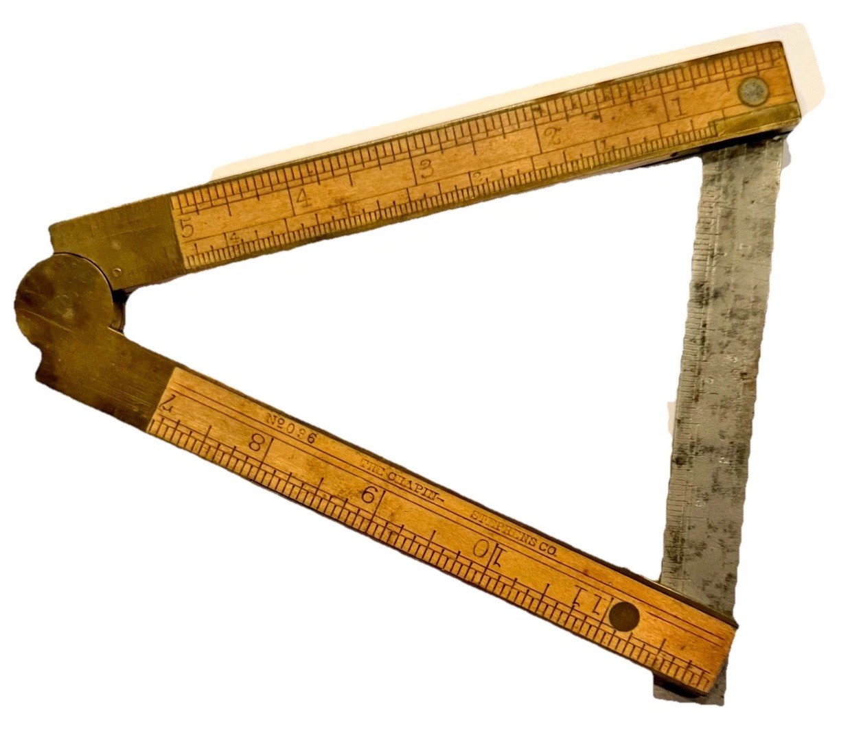 Antique Chapin-Stephens No. 036 Combination Folding Rule / Bevel / Inclinometer