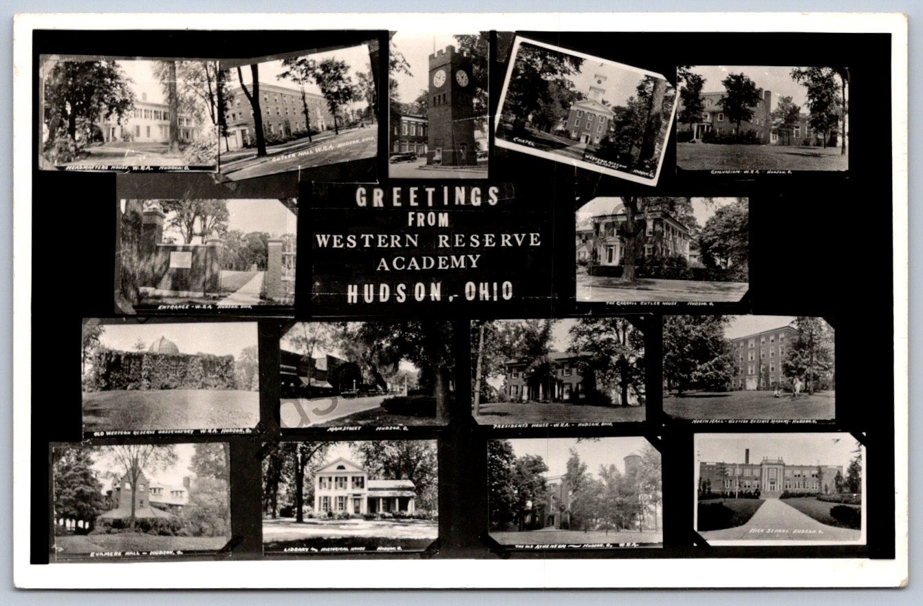 K54/ Hudson Ohio RPPC Postcard c1950s 15View Western Reserve Academy 265