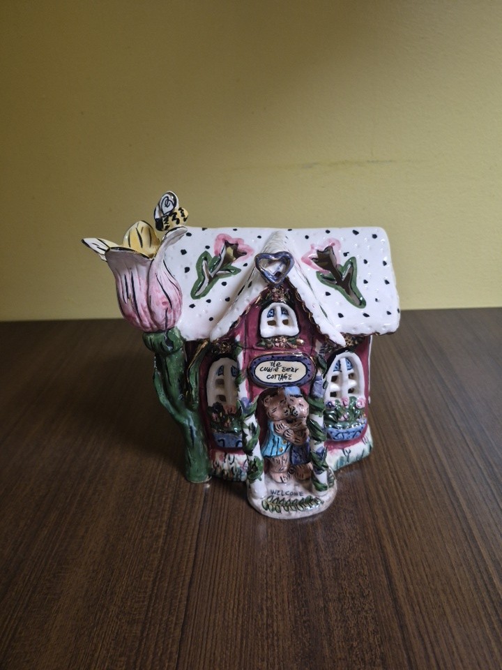 Vintage Blue Sky 2000 Cuddle Bear Cottage By Heather Goldminc