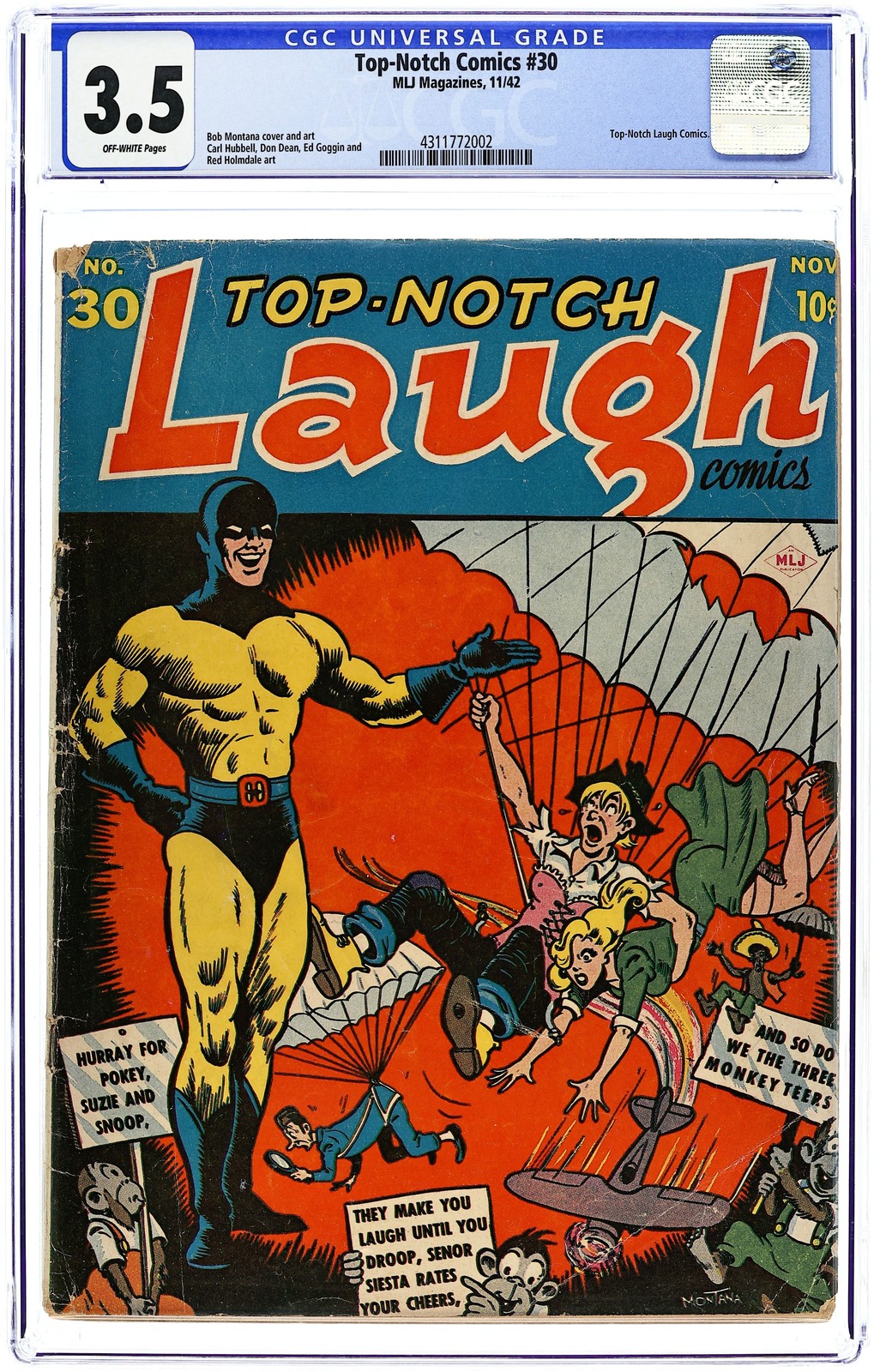 Top-Notch Comics #30 CGC 3.5 1942 4311772002