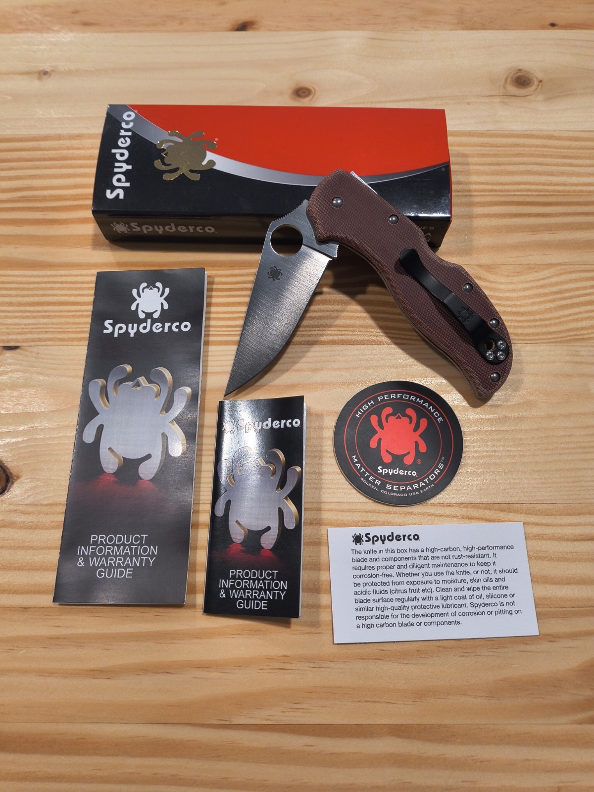 Spyderco Stretch 2 w/ Micarta Upgrade