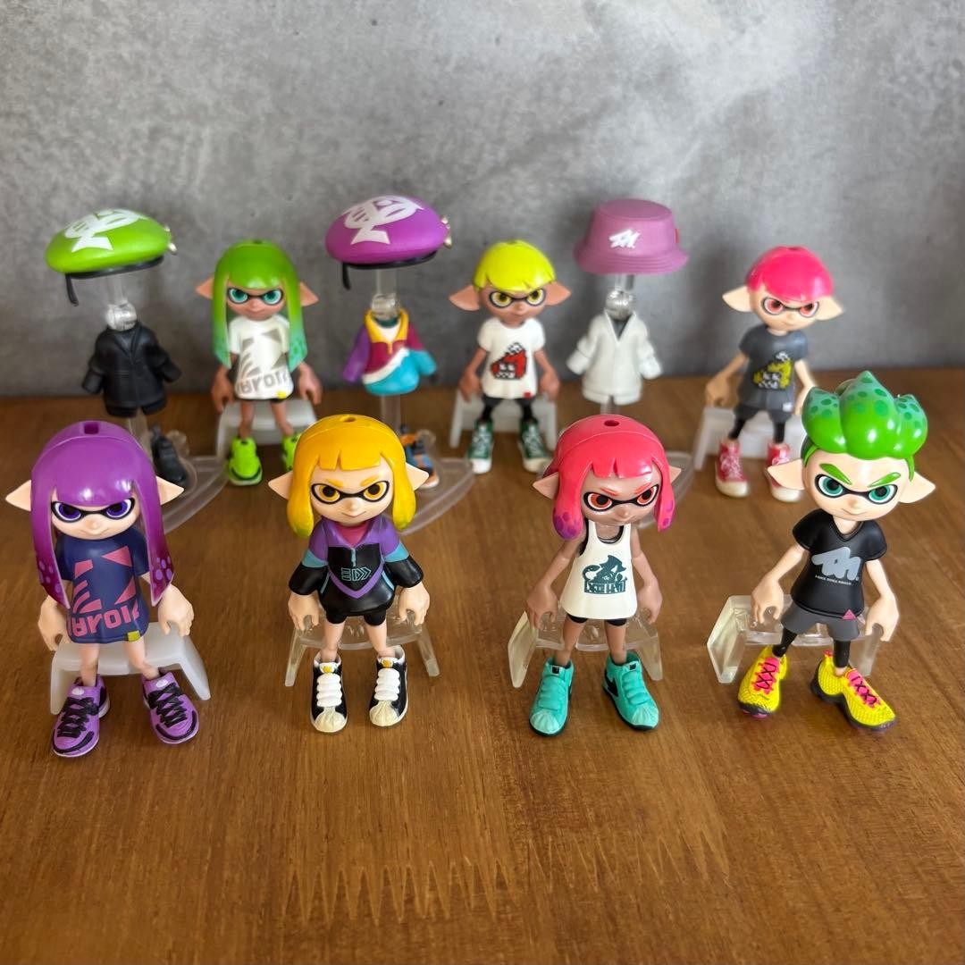 Splatoon 2 Gear Collection Set of 10 Figures and Costumes