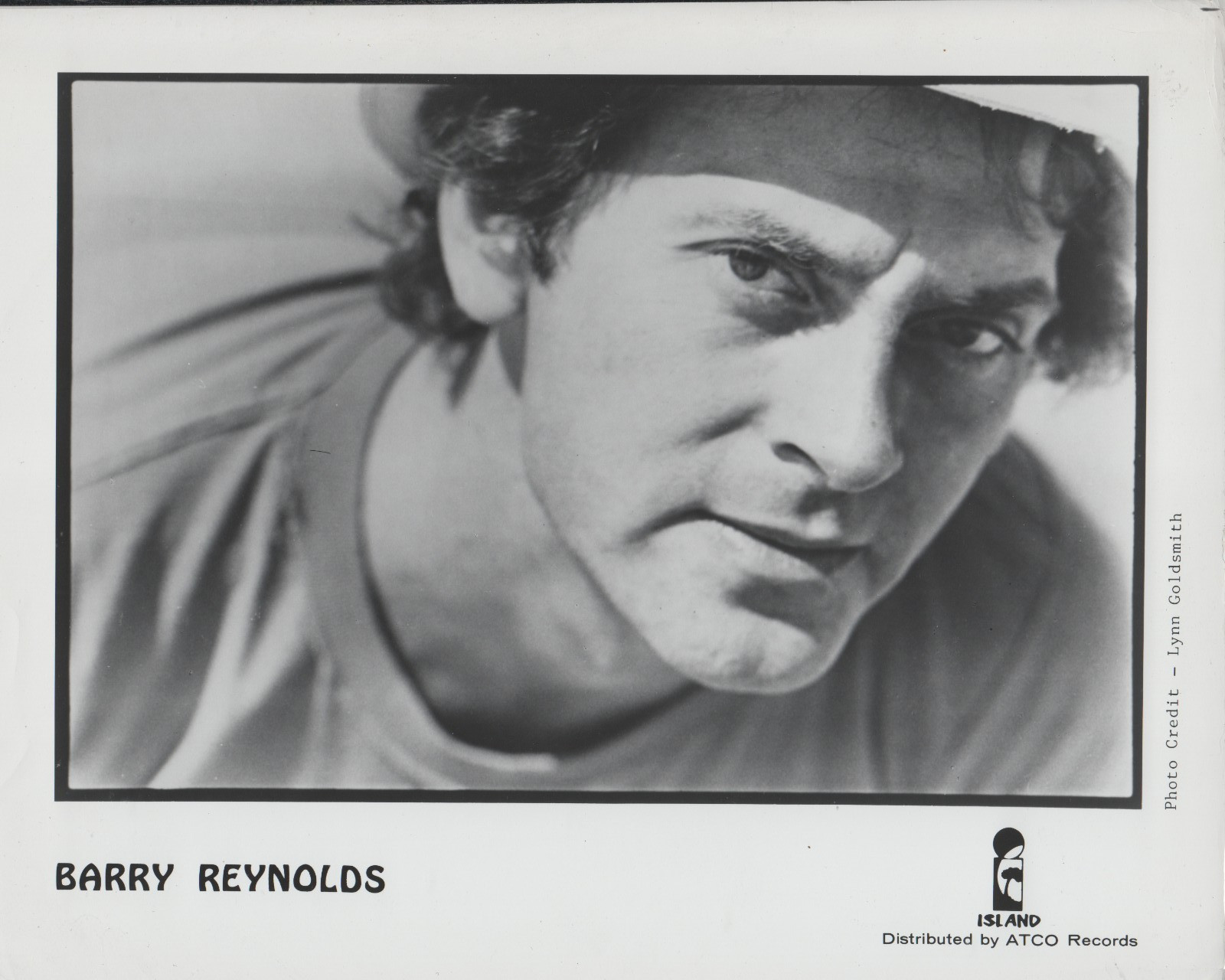 British Musician Producer BARRY REYNOLDS B&W 8x10 Publicity PHOTO