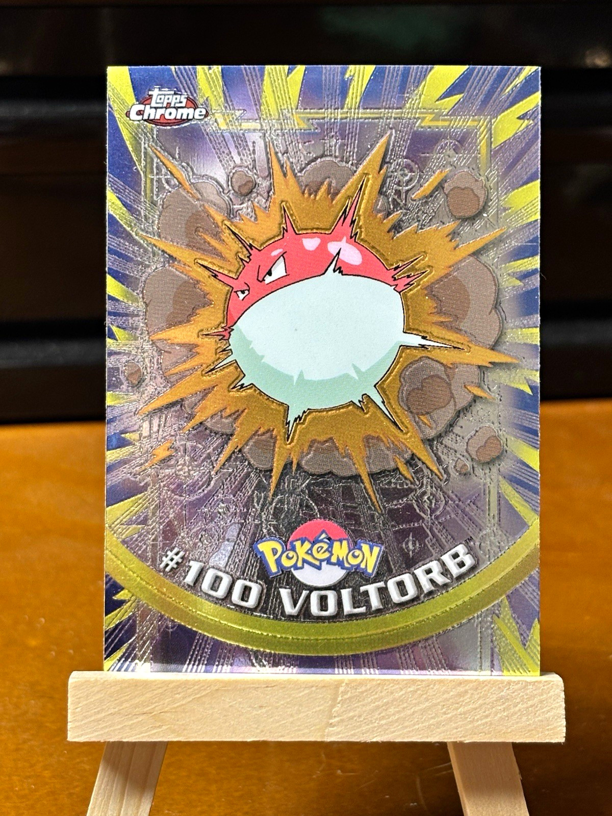 2000 Topps Chrome Pokémon TV Animation Edition #100 Voltorb Hologram
