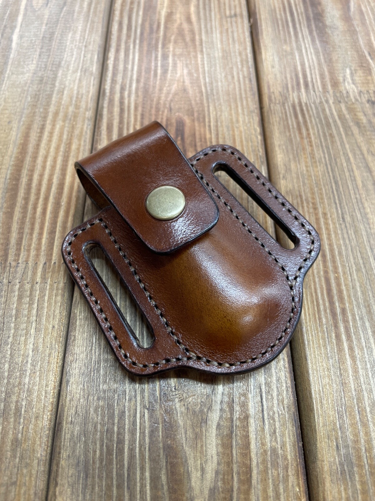 Leather Belt Sheath for Victorinox Huntsman 91mm Swiss Army Knife