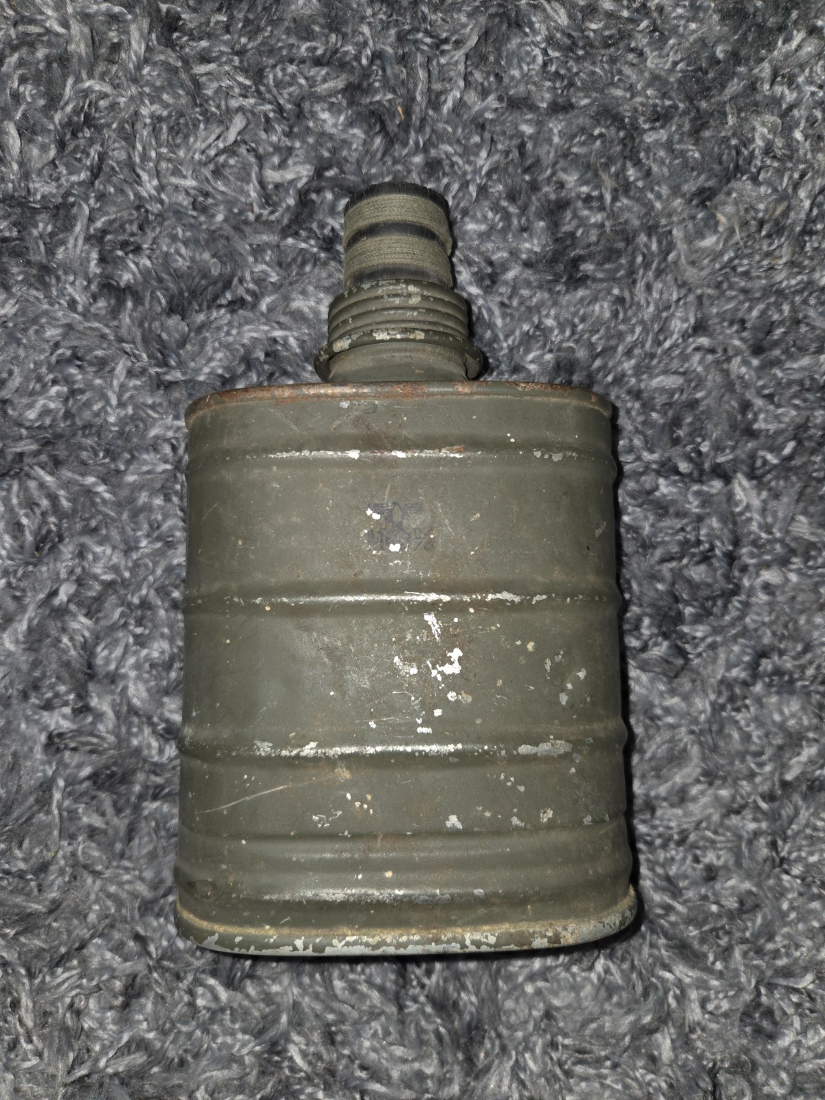 German Ww2 Greek Issue Gm.30 GM30 Gas Mask Filter Canister 1943 Wehrmacht