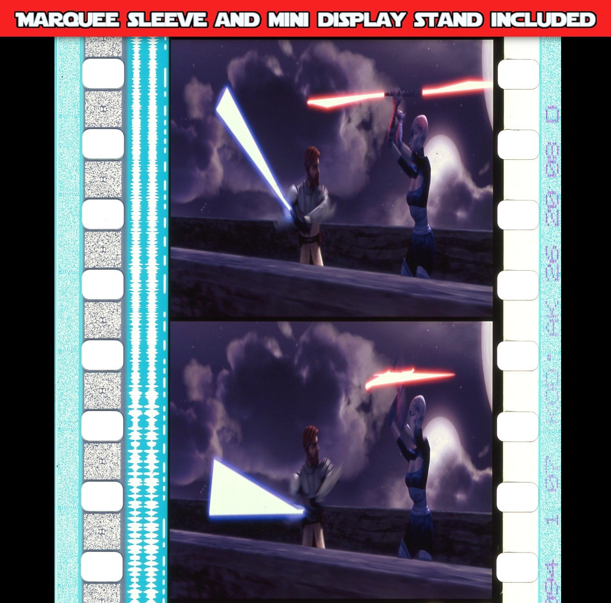 Star Wars : Clone Wars - Obi-Wan in action - 35mm 5 cell film strip 106