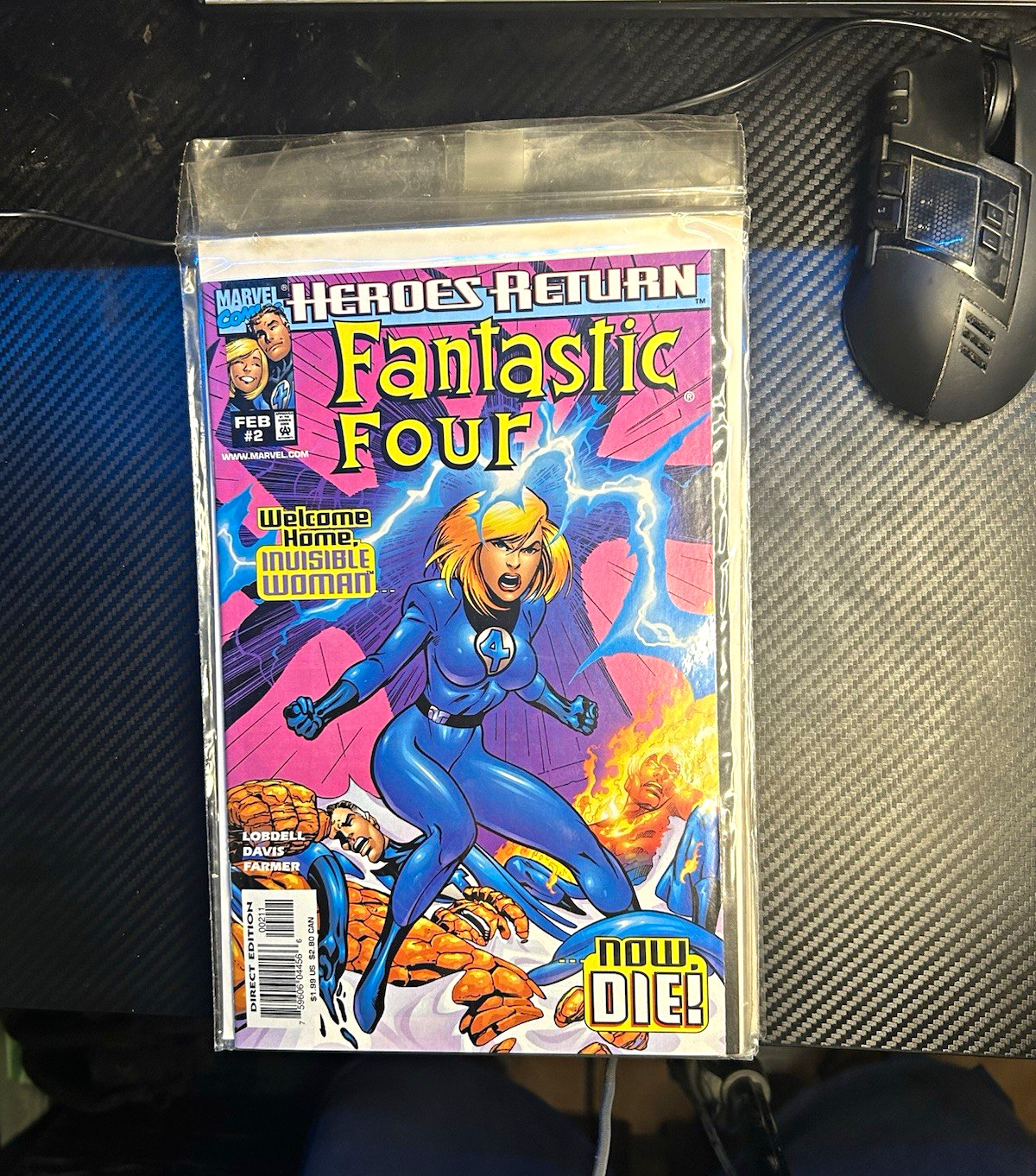 Marvel Comics Fantastic Four #2 Direct Edition Scott Lobdell Alan Davis
