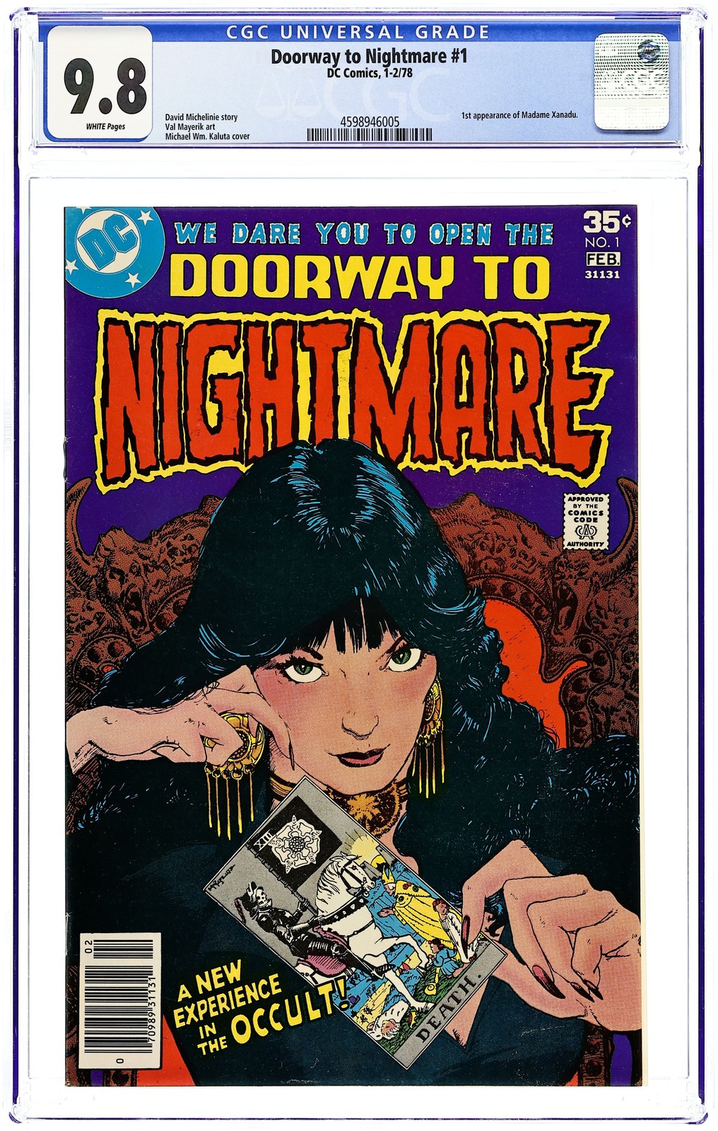 Doorway to Nightmare #1 CGC 9.8 1978 4598946005 1st app. Madame Xanadu