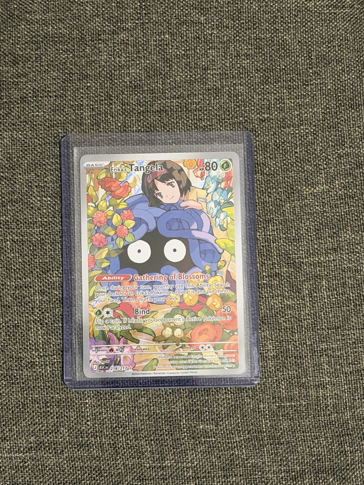 Pokémon TCG Erika's Tangela Illustration Rare Ascended Heroes