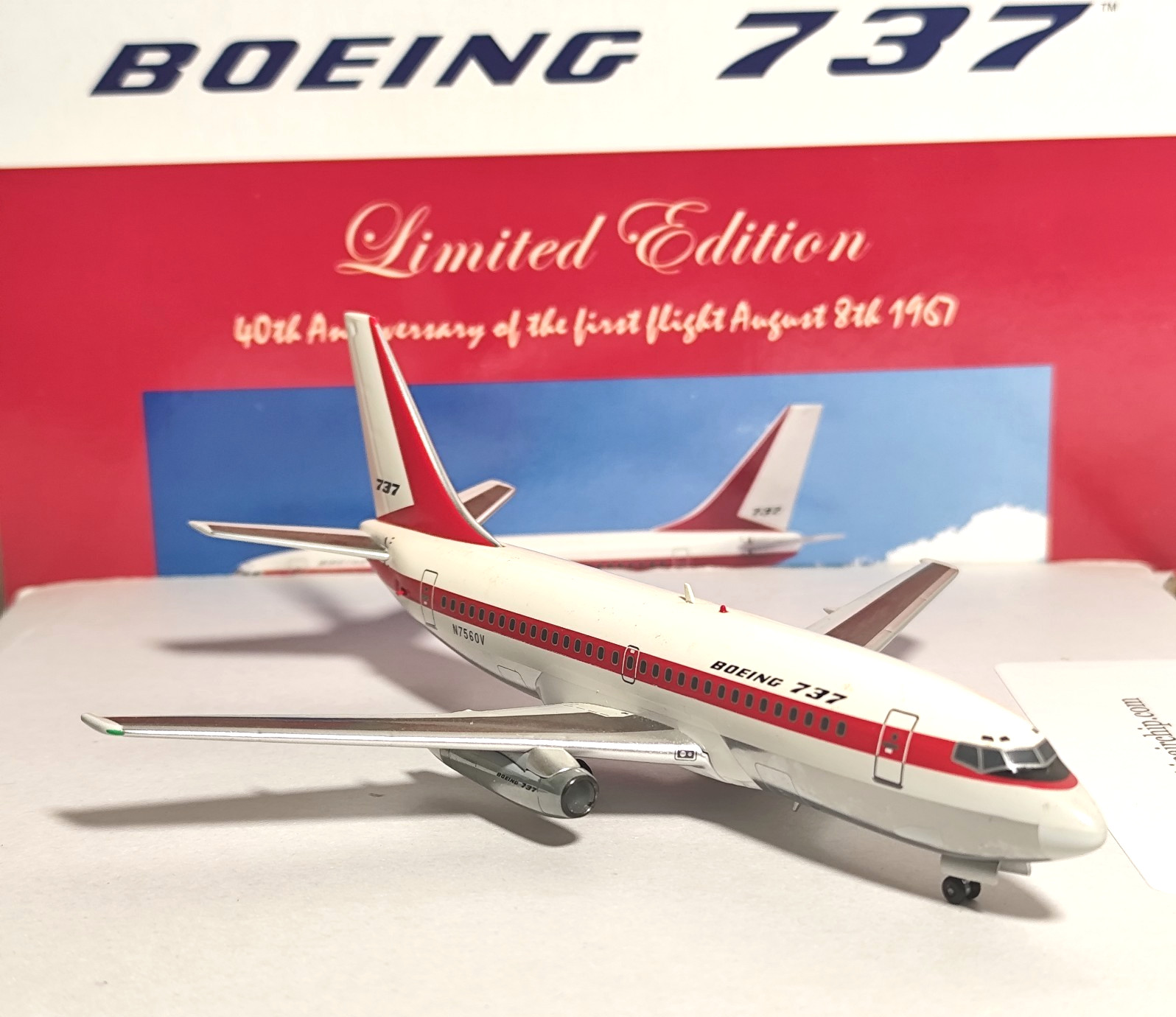 1:200 Scale Inflight Boeing 737-200 House Colors Model Limited Edition N7506V