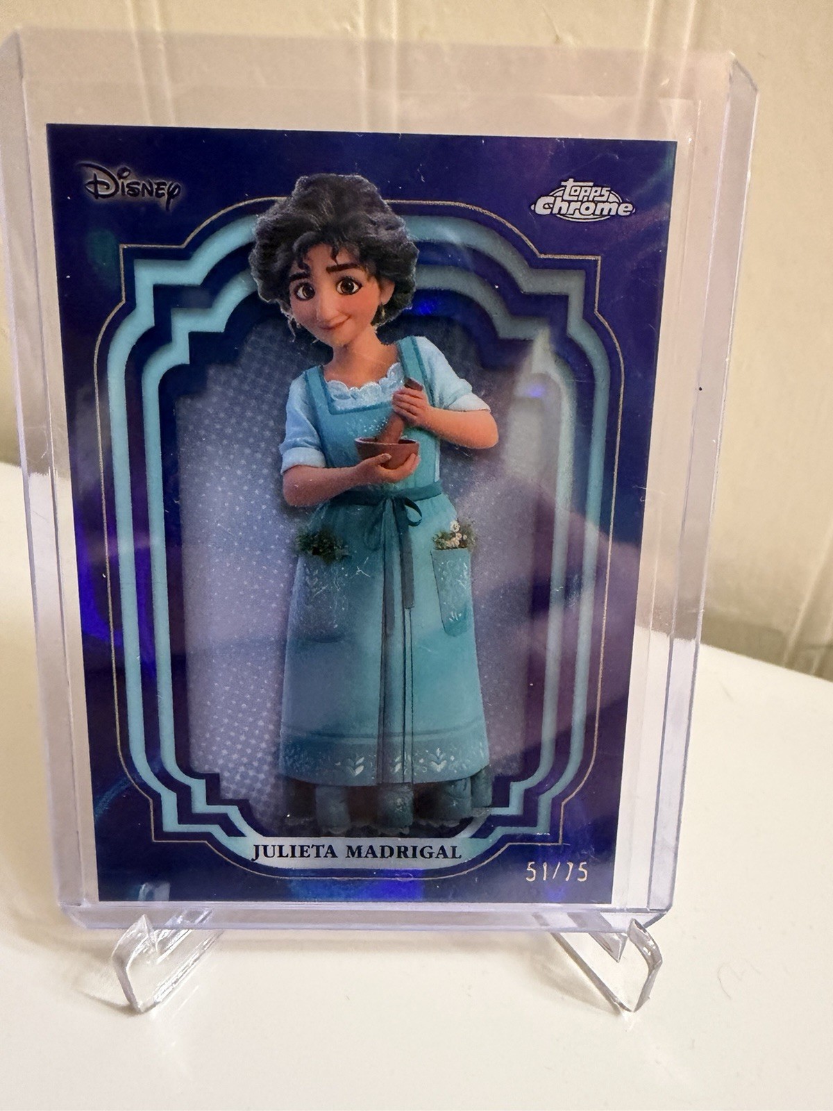 Julieta Madrigal - 2024 Topps Chrome Disney #189 Blue Lava Refractor /75