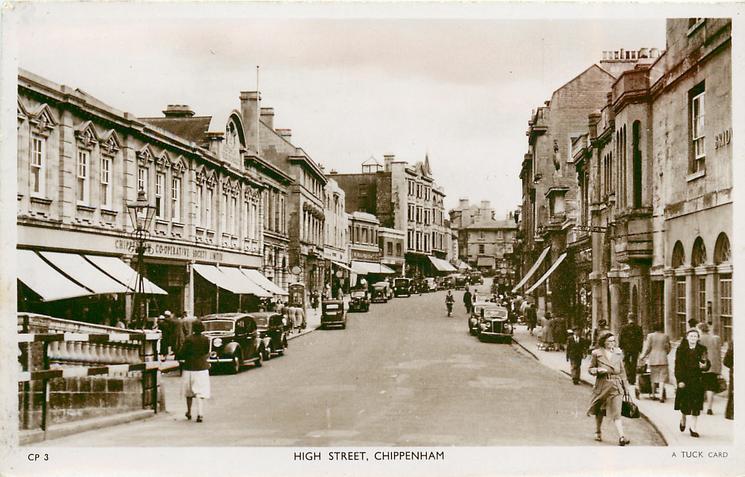 Chippenham Wiltshire High Street England OLD PHOTO