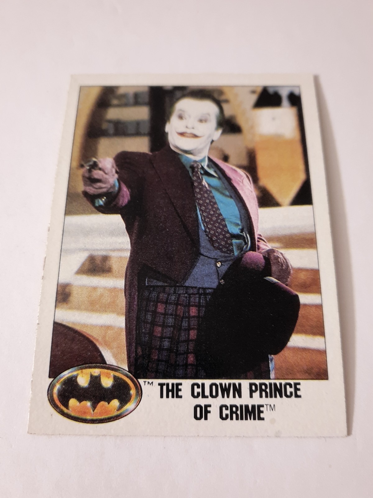 1989 Topps Batman The Clown Prince of Crime EX-NM Movie Trading Card Joker