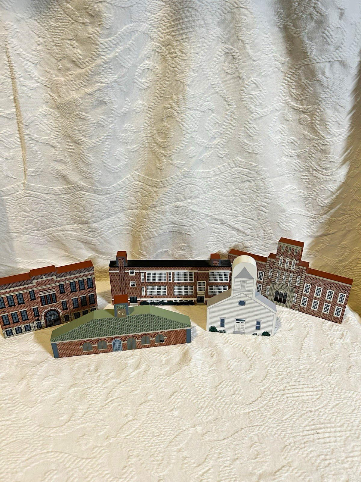 The Cat\'s Meow Signed Wood Cutout Lot 4 Ohio Schools & Community Buildings 1995