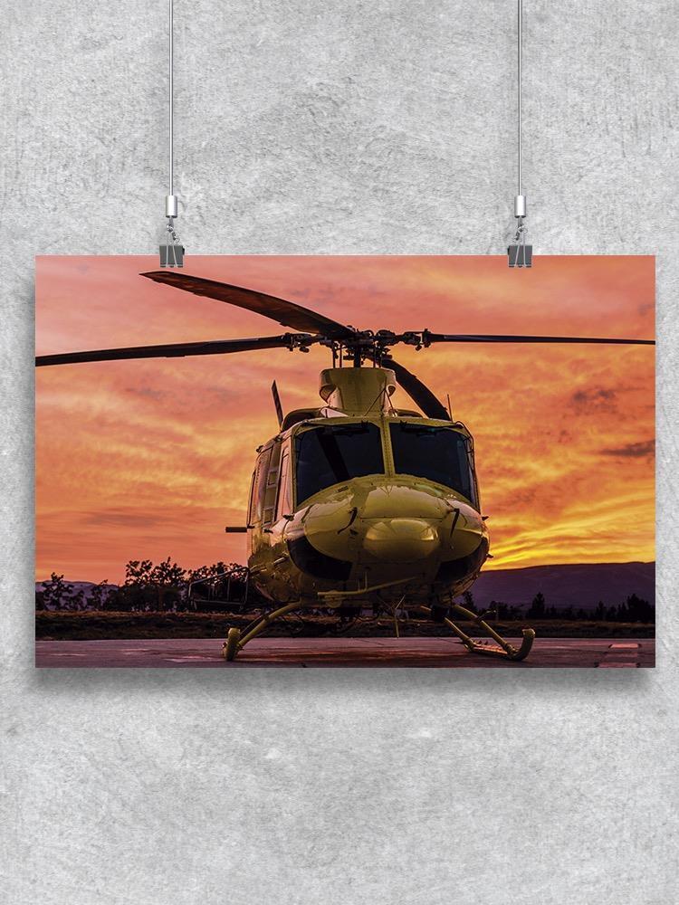 Front Side View Of Helicopter Poster -Image by Shutterstock