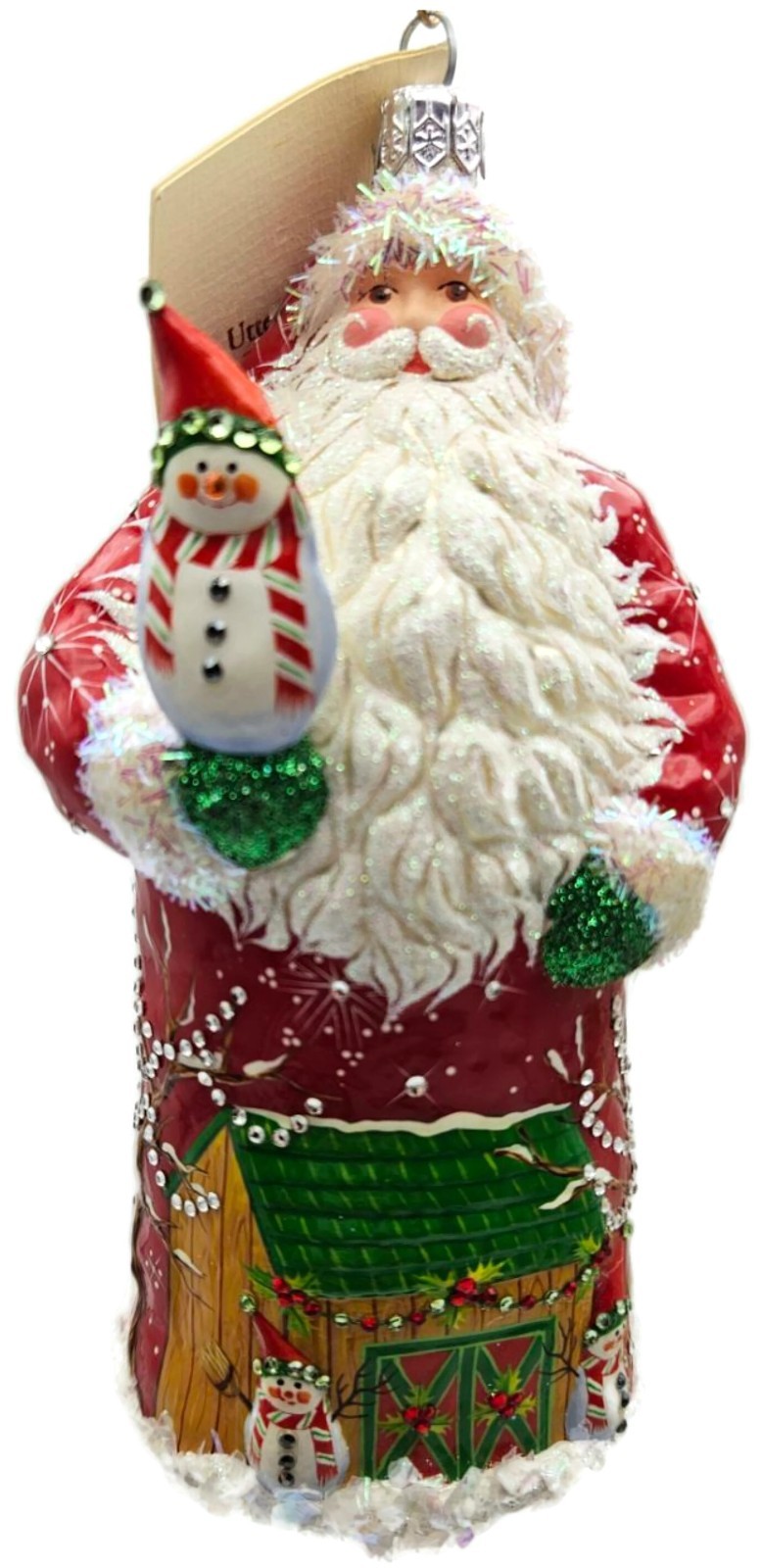 Patricia Breen Yuletide Claus HCB Exclusive Santa Snowman Ornament 2941