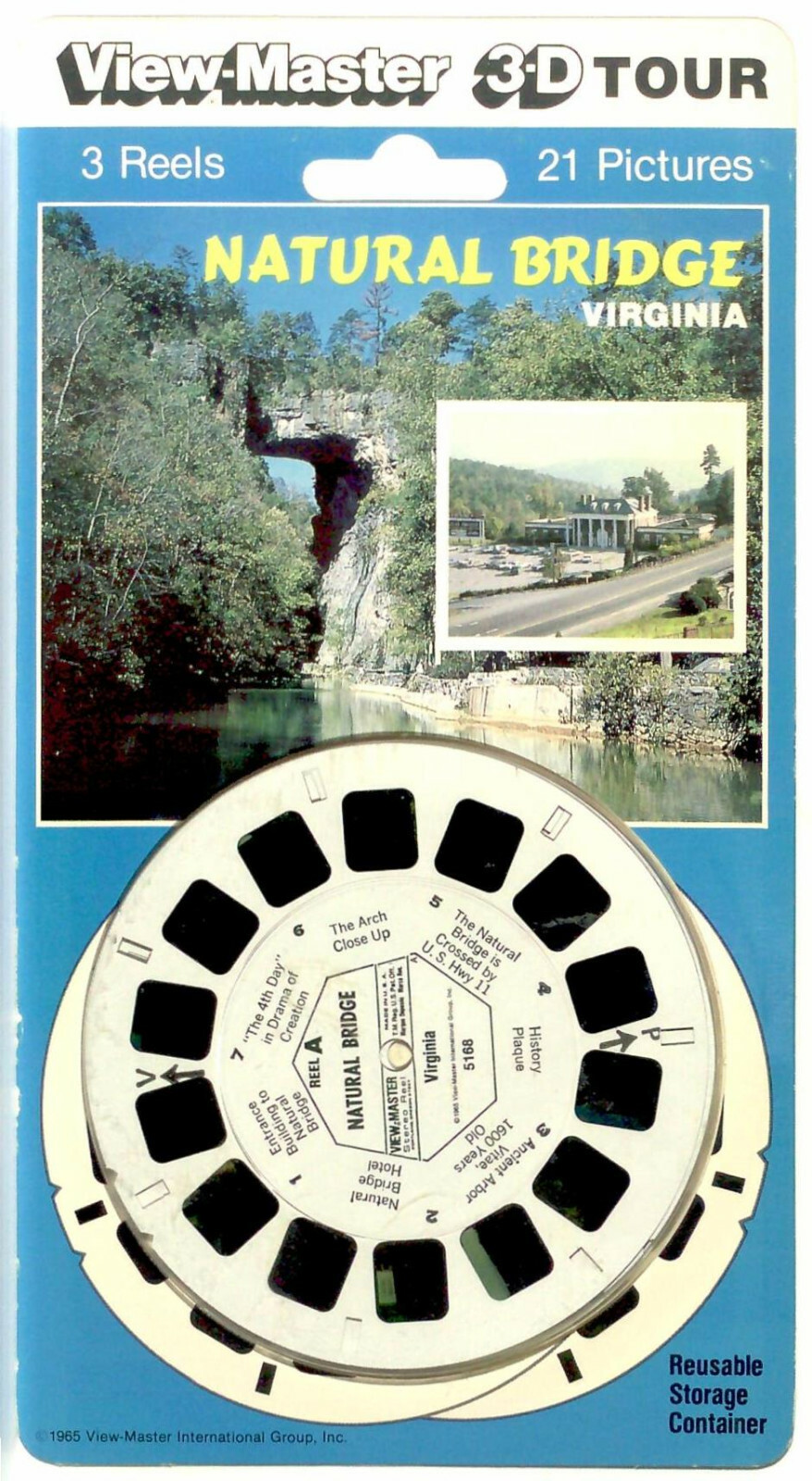 Natural Bridge Virginia 3D View-Master 3 Reel Packet SEALED 
