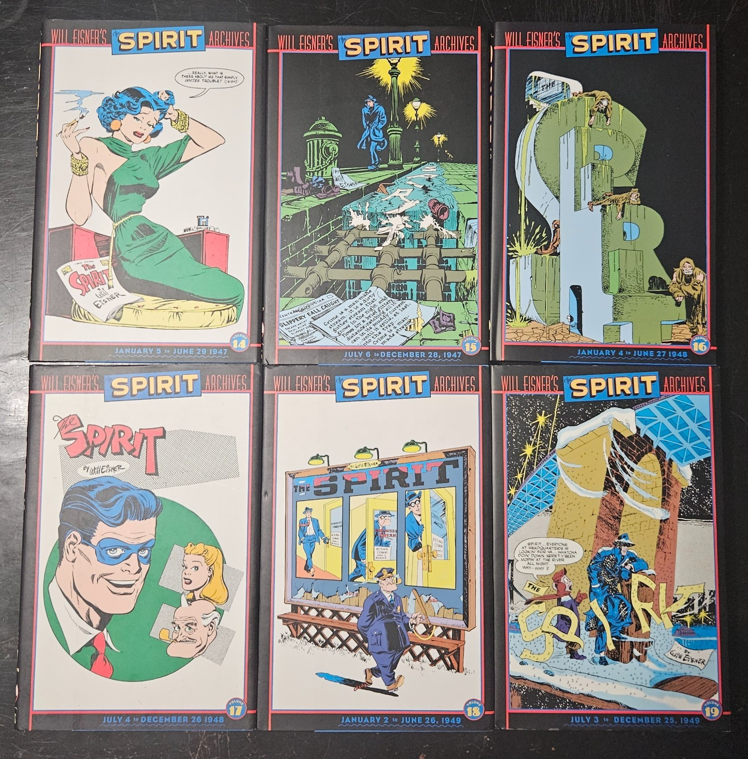Will Eisner's SPIRIT Archives vols. 14-19, DC Comics, excellent
