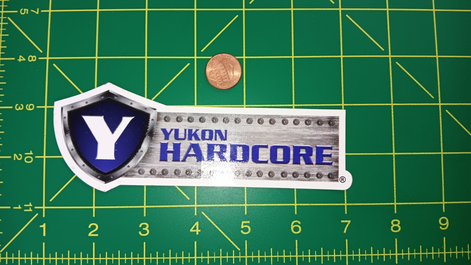 YUKON HARDCORE Sticker / Decal  OLD STOCK ORIGINAL RACING
