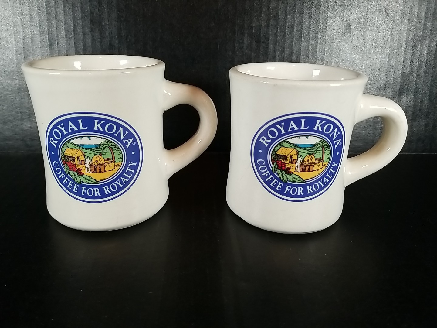 Kona Coffee Diner Cups 2 Authentic Hawaii Superior Coffee Mug