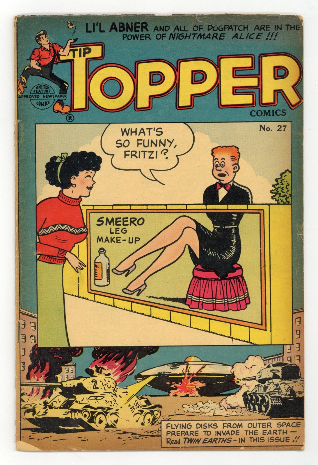 Tip Topper Comics #27 GD/VG 3.0 1954