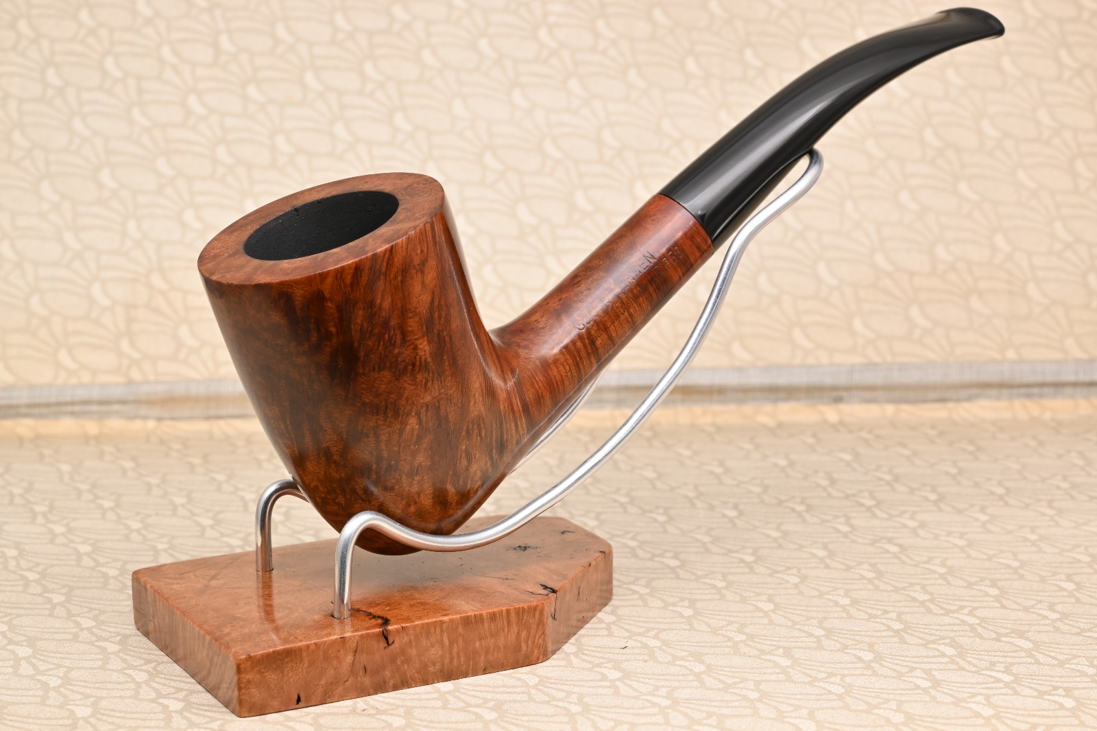 Georg Jensen Dania 75 Danish Bent Dublin Estate Pipe - Made in Denmark c. 1970s
