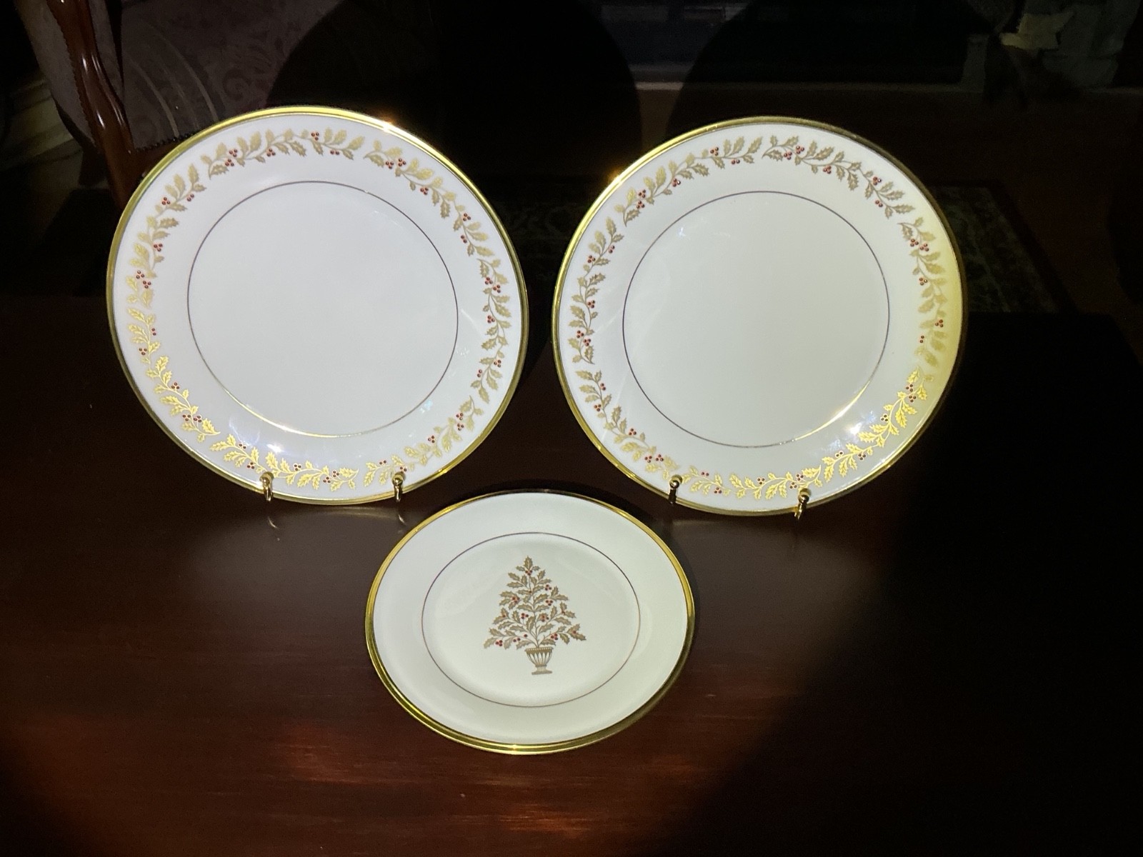 Lenox Eternal Christmas Dinner Salad Plates