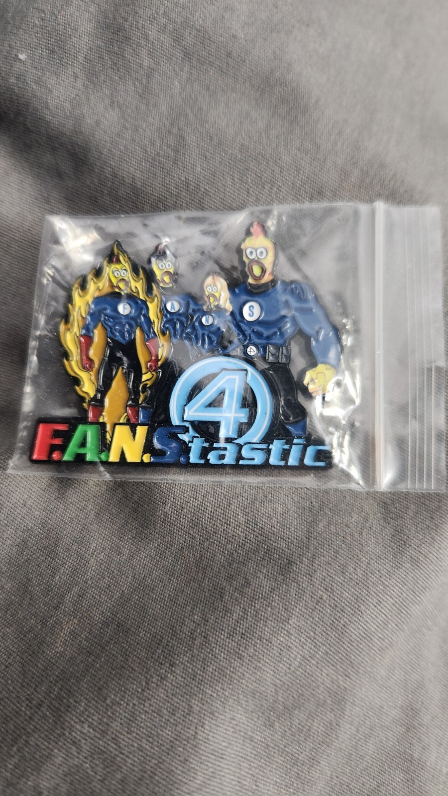 Dave’s Hot Chicken F.A.N.S.tastic 4 Fantastic Four Pin Limited Rare