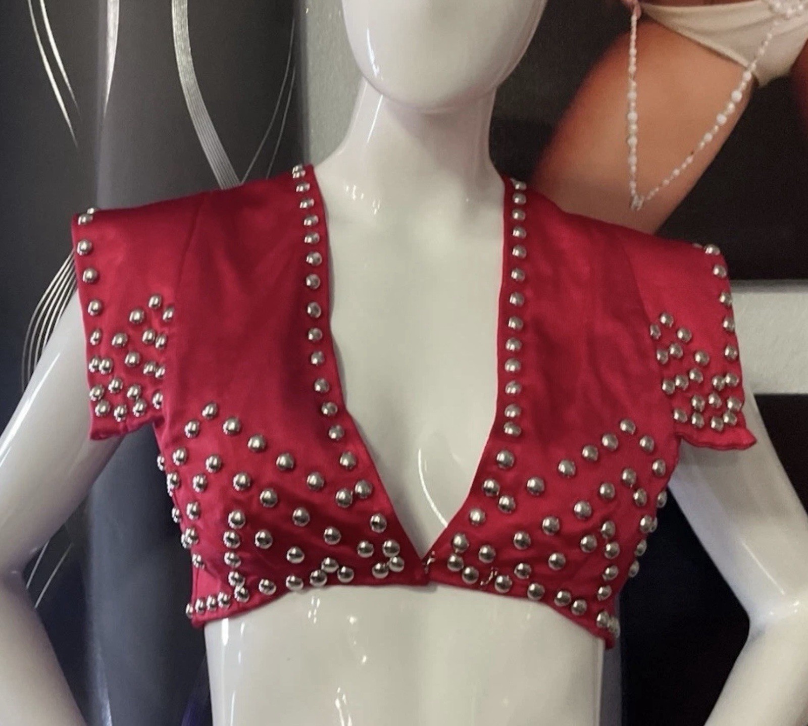 Crazy Girls Red Showgirl Tops Worn In Las Vegas Show In The 90s Lot Of 2