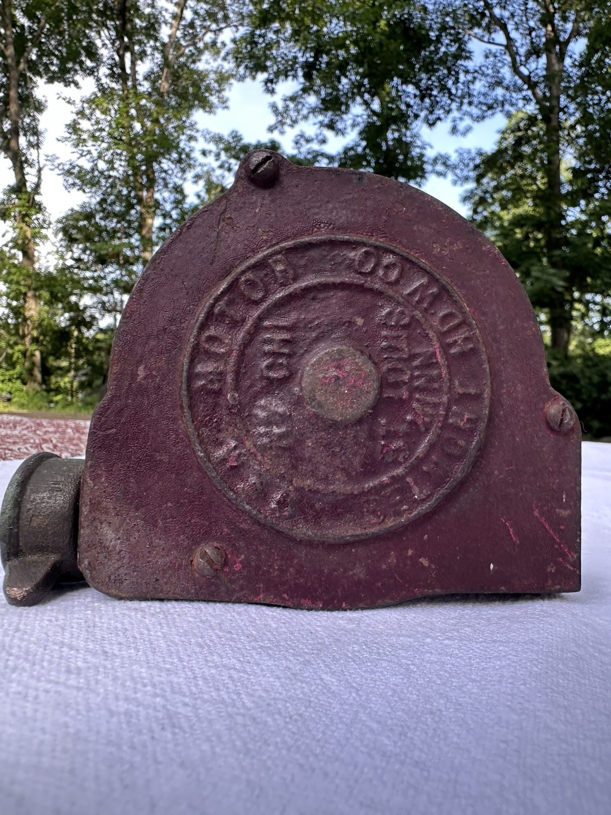 Antique Working Cast Iron Tap Water Motor Belmont Hardware Co St Louis RARE