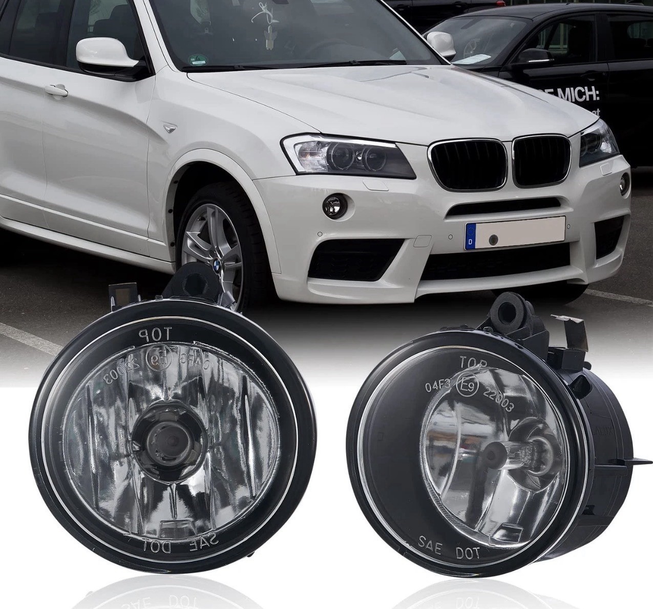 Fog lights for BMW X1 F48 F49 2016-2019 X2 F39 2018-2021 X3 F25 2011-2017 w/o...