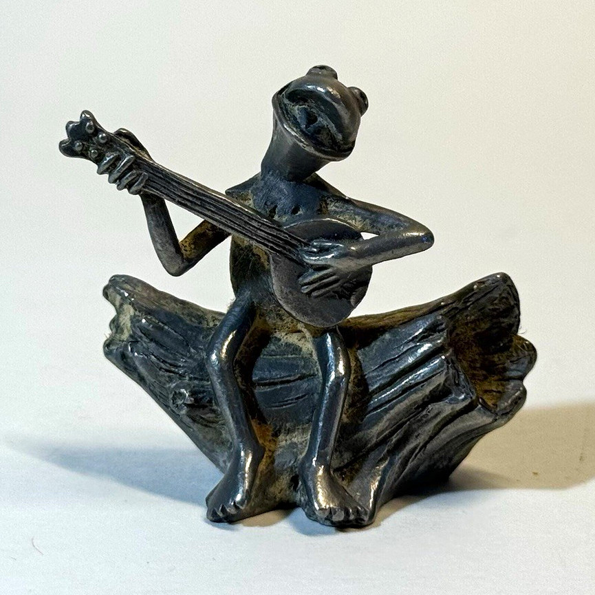 Vintage 1981 Henson Assoc Pewter Kermit The Frog Take Time To Dream Miniature