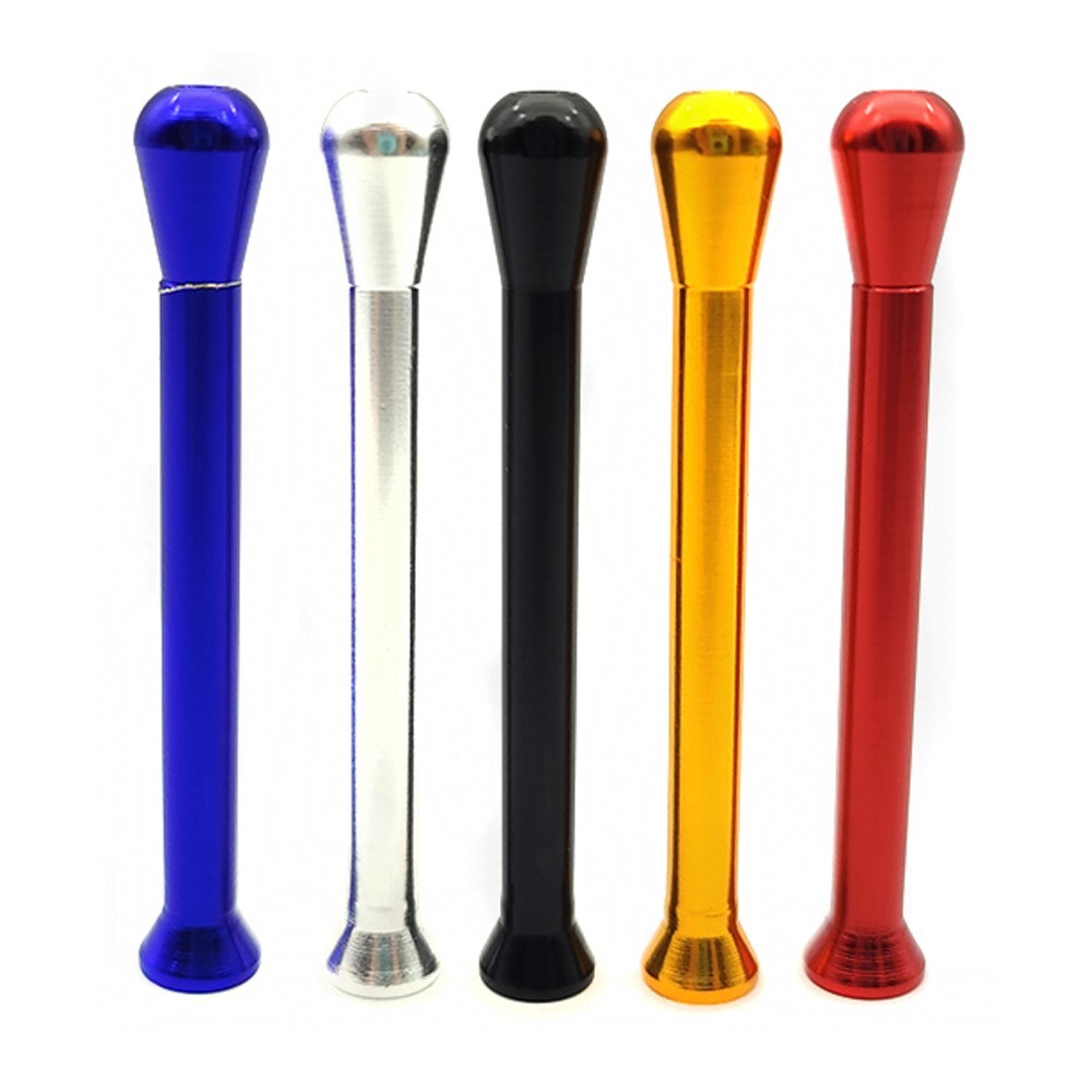 6Pcs  Metal Tube Straw Portable Party Tool For Men Mixed Random Color