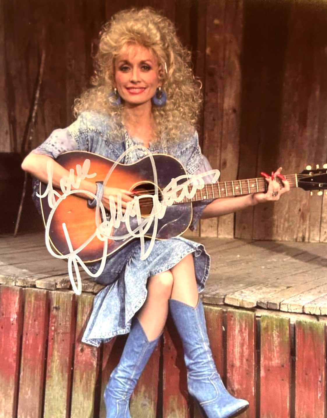 DOLLY PARTON Signed Authentic Autograph 8x10 inch: Original Signature with COA