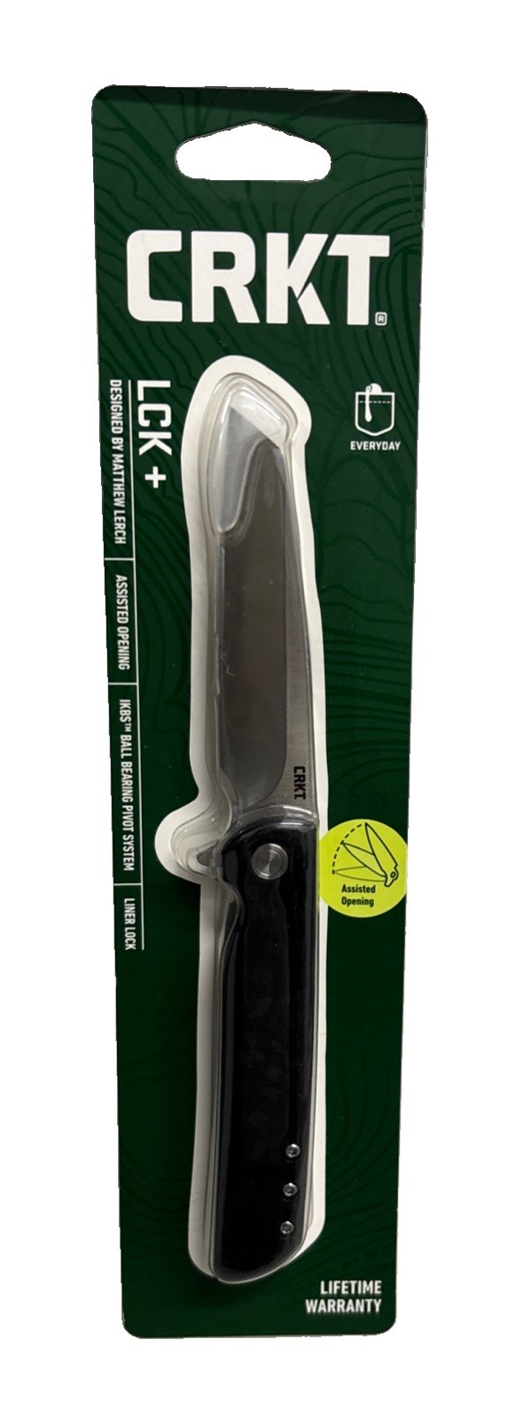 CRKT LCK + Knife Lerch Design Tanto Blade Flipper Liner Lock