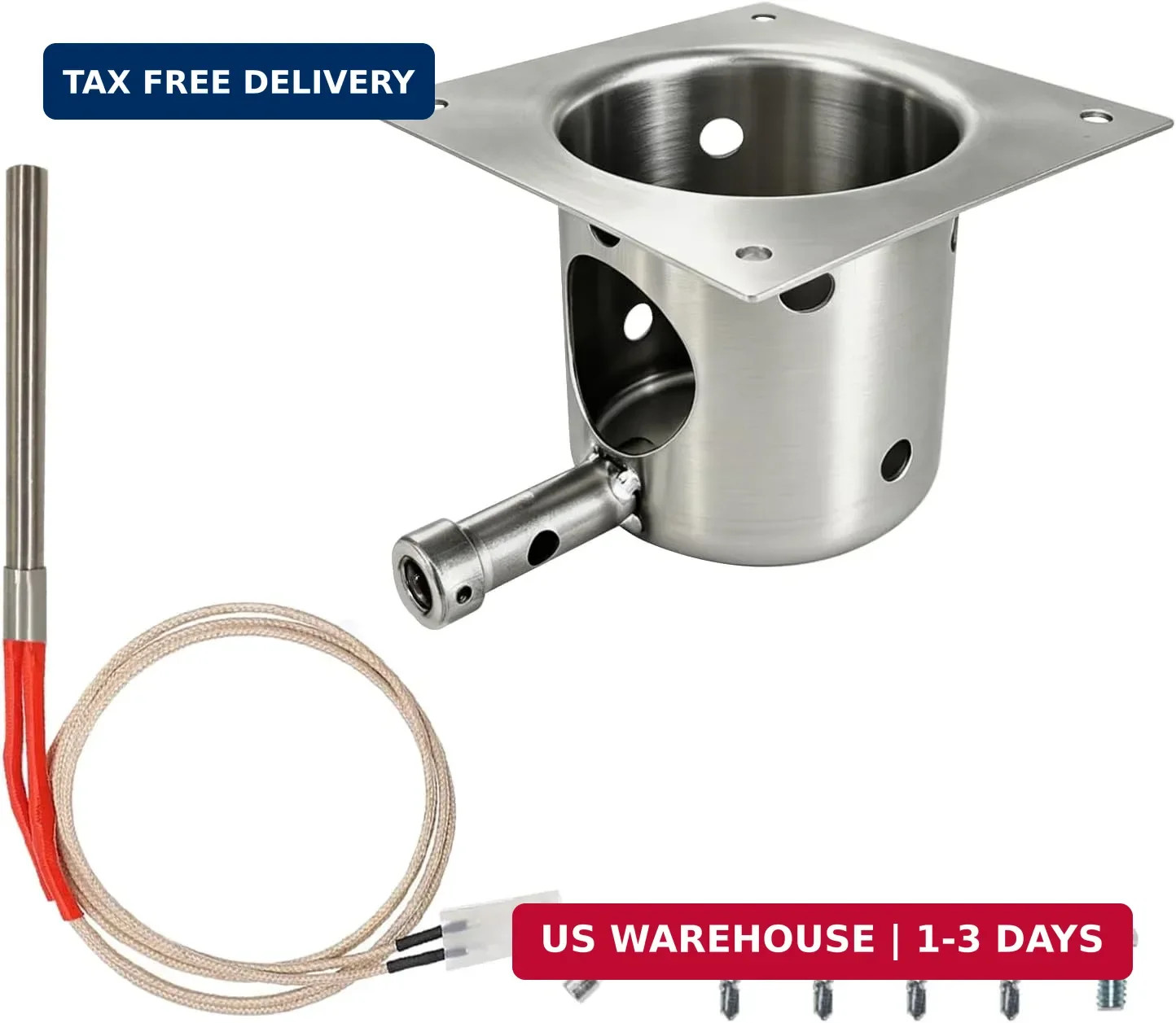 Replacement Fire Pot & Igniter Kit for Wood Pellet Grill