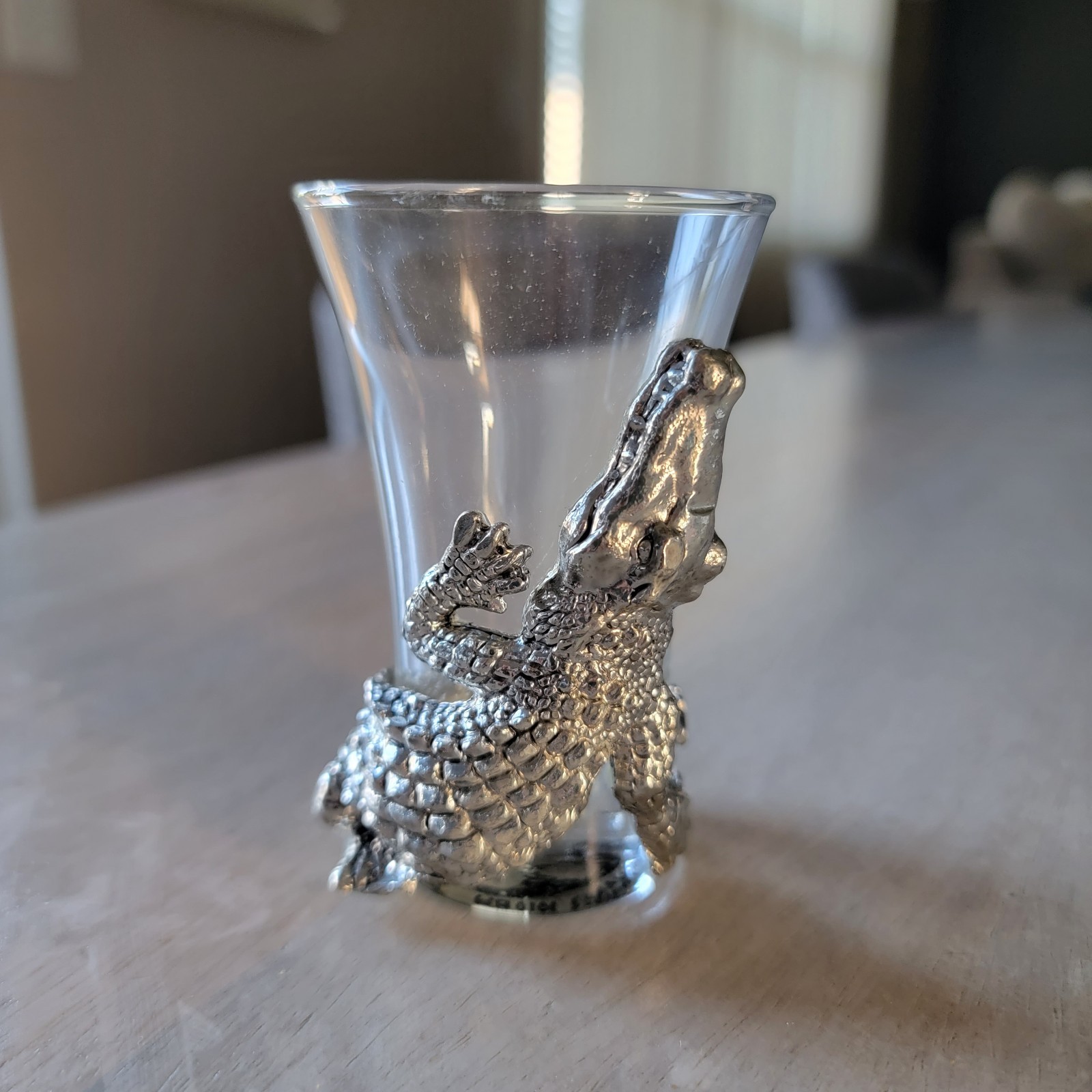 Vintage Arthur Court Safari Alligator Shot Glass