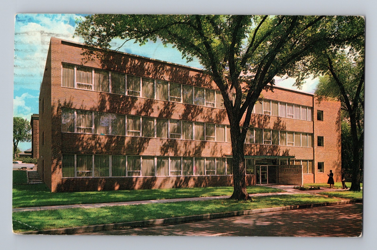 Humboldt Institute Minneapolis Minnesota Postcard Airline Training Center 1963