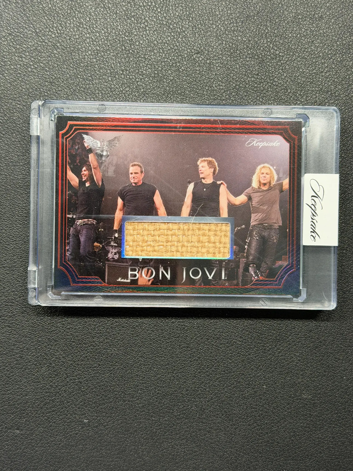 2026 Keepsake Bon Jovi #20 Fabric Artifact 85/89 Encased