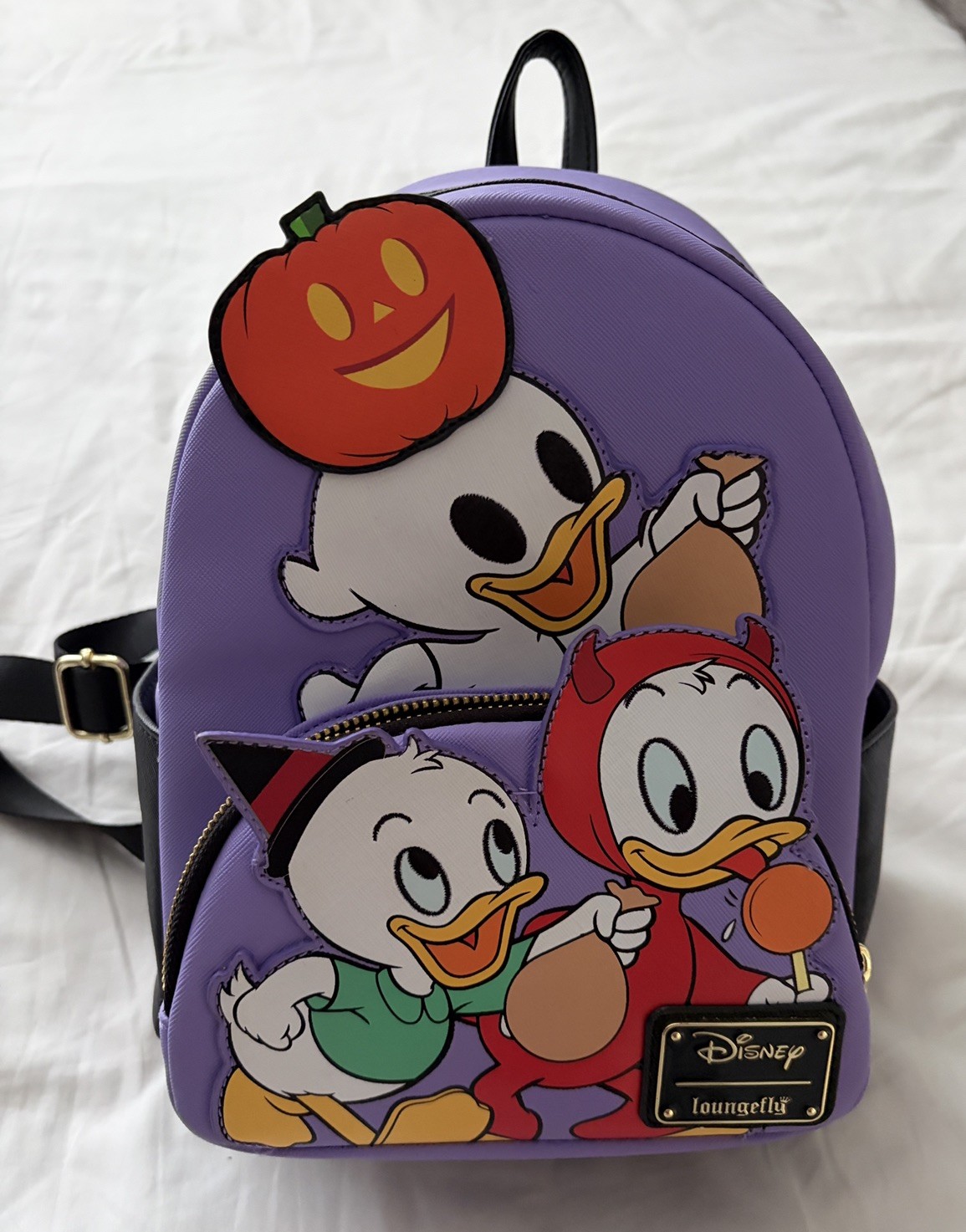 Loungefly Disney Huey Dewey Louie Halloween Mini Backpack NWT Exclusive