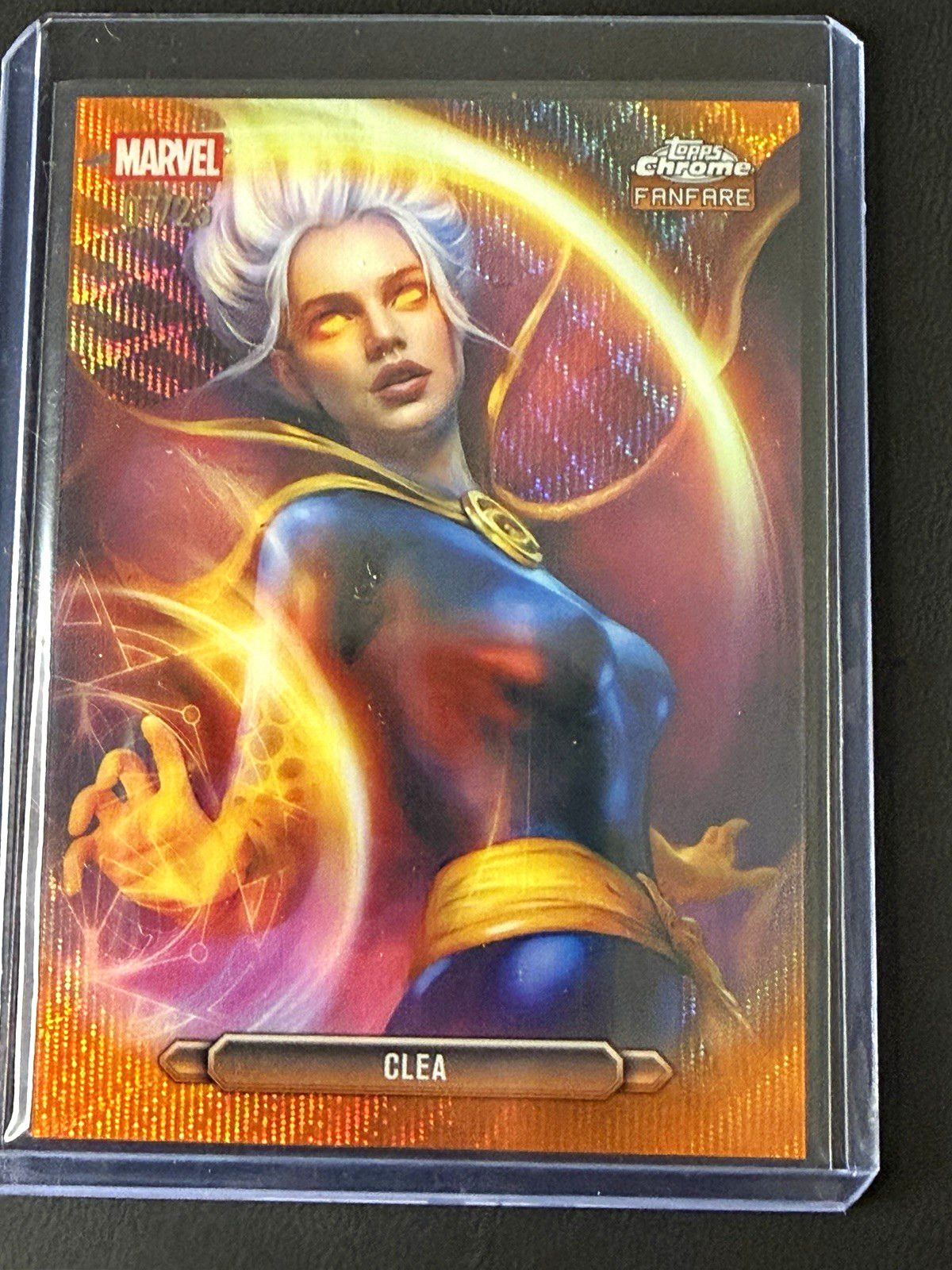 Topps 2026 Topps Chrome Marvel Comics Clea Fanfare Insert FF-09 Orange Wave /25