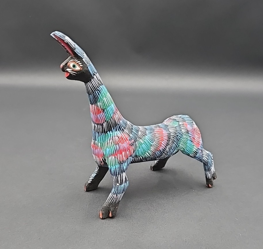 Oaxacan Mexico Alebrije Animal Wood Carved Figure Queta Ramirez Tilajete  AS IS