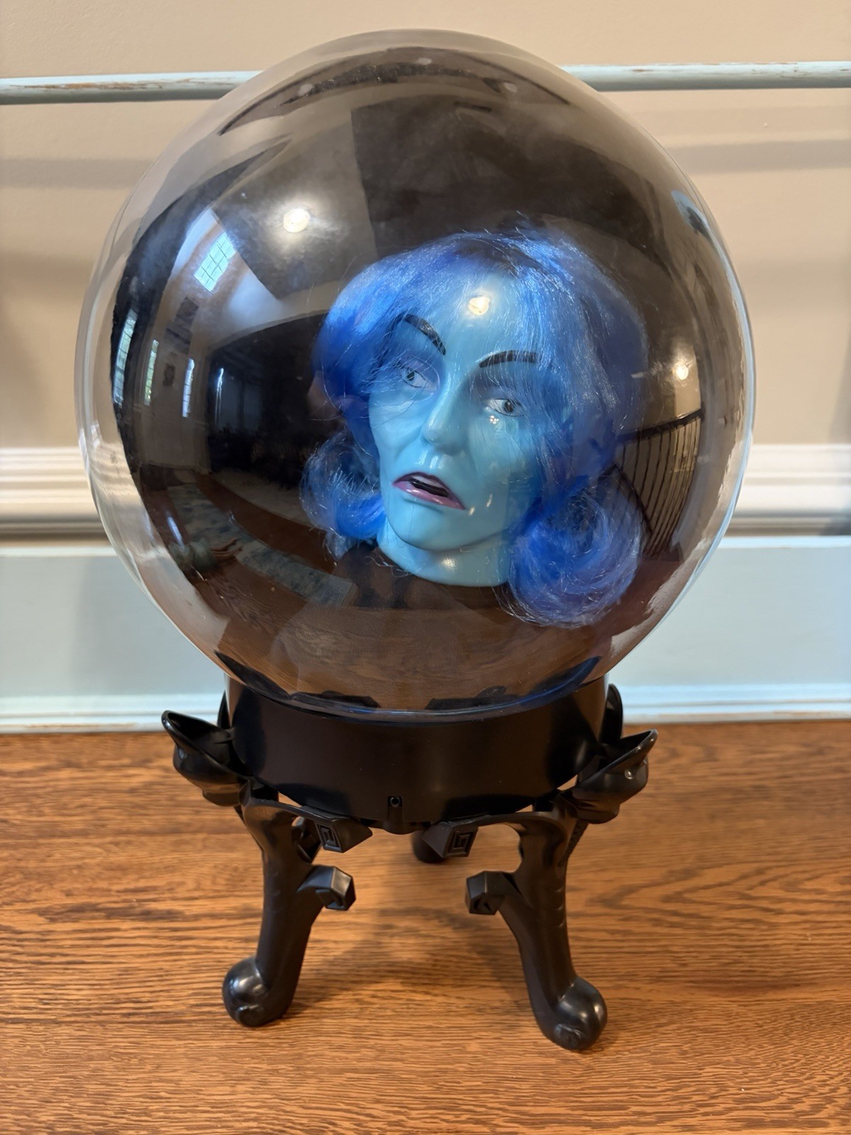 Gemmy Disney Haunted Mansion Madame Leota Animated Crystal Ball Lights Works